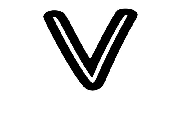 Bold Outlined Comic Mono Letter V Review