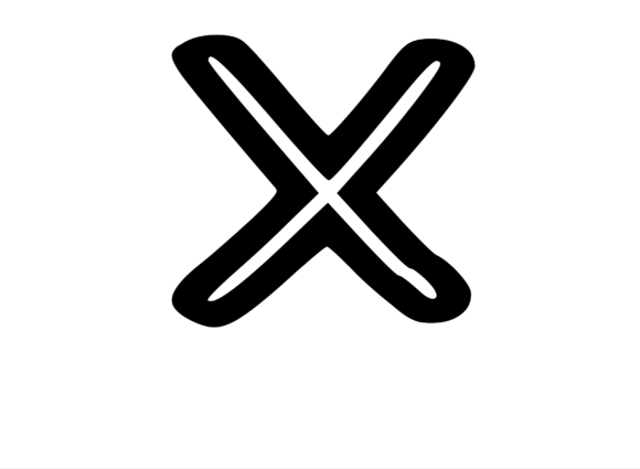 Bold Outlined Comic Mono Letterr X Review