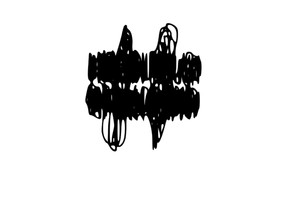 Quickly Scribbled Rough Mono Hash Tag