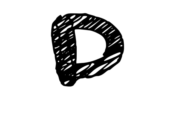 Rough and Messy Scribbled Mono Letter D Review